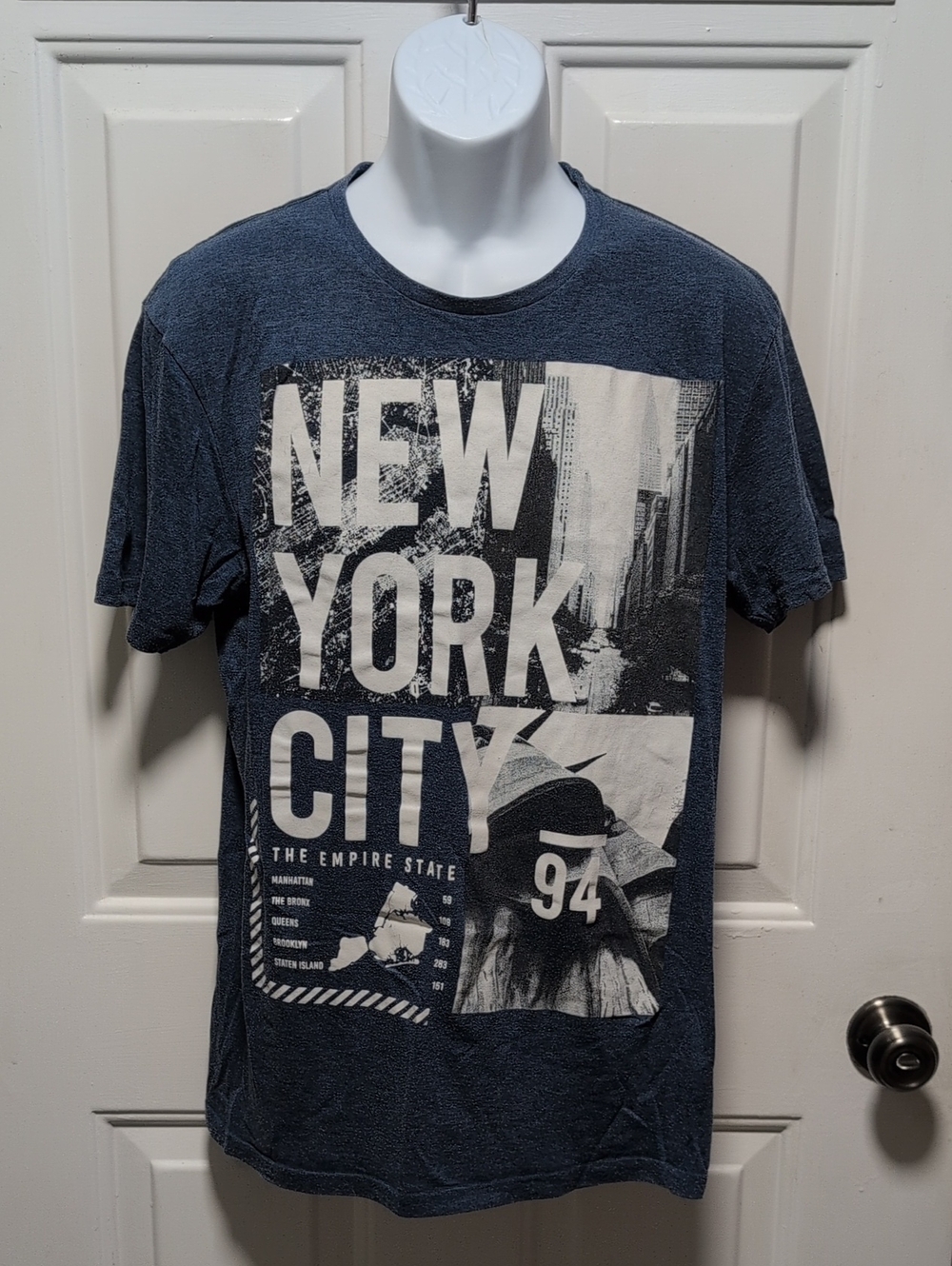Urban Heritage Navy Blue New York City Graphic Tee